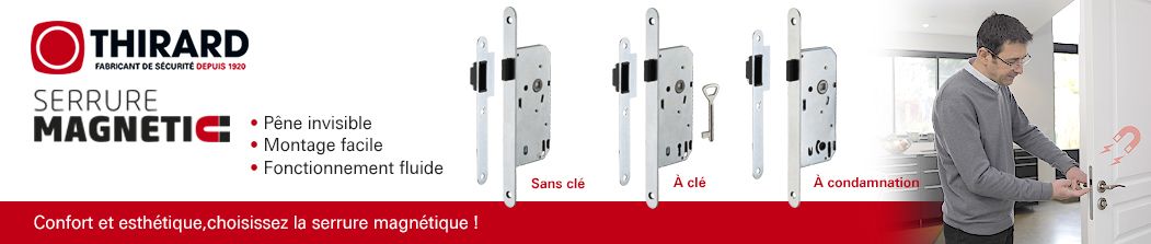 bannière serrure magnétique