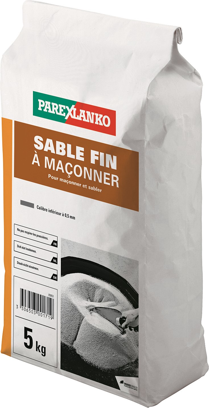 Sable fin à maçonner 5kg - PAREXLANKO