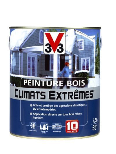 Peinture Bois Climats Extrêmes Satin 2.5L - Rouge basque - V33