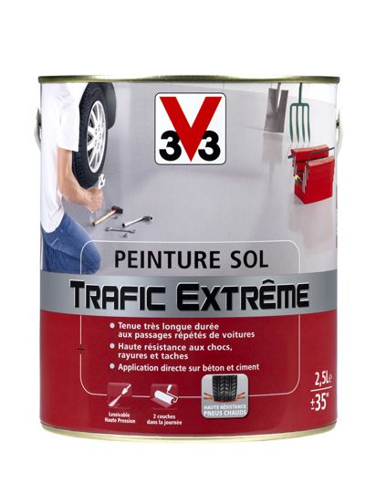 Peinture sol trafic extrême satin 2.5L- Sable - V33