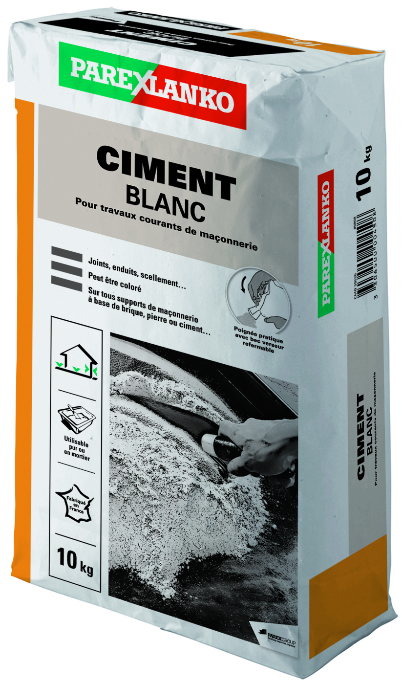 Ciment blanc 10kg - PAREXLANKO