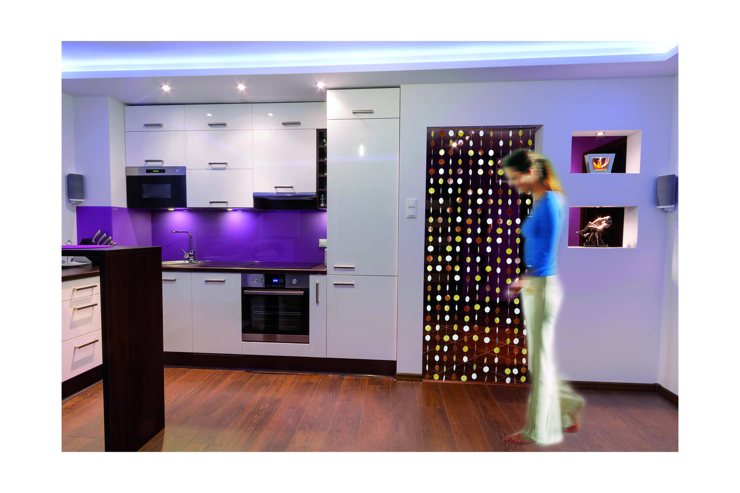 rideau de porte manille ambre - MOREL