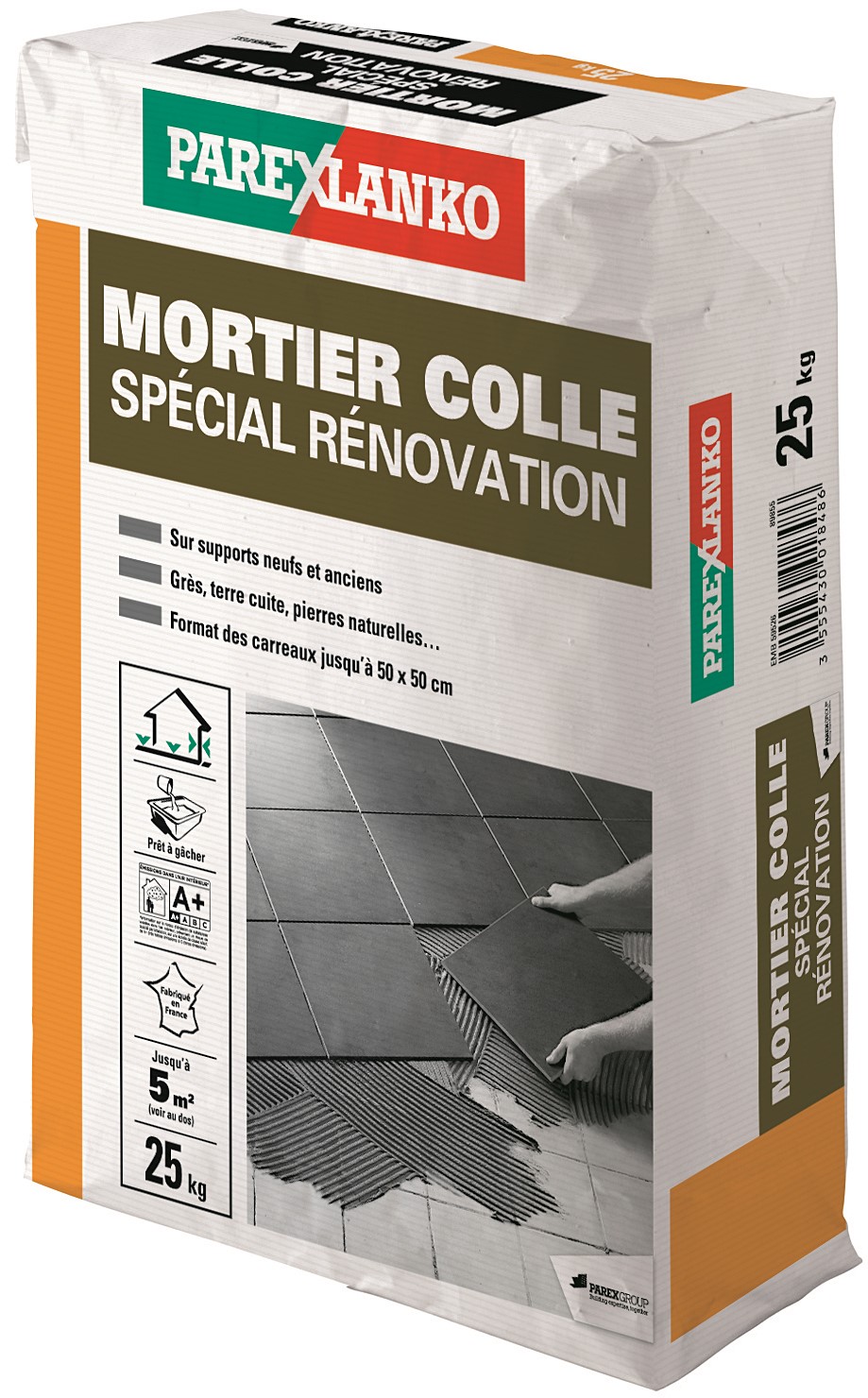 mortier colle spécial rénovation 25 kg - PAREXLANKO