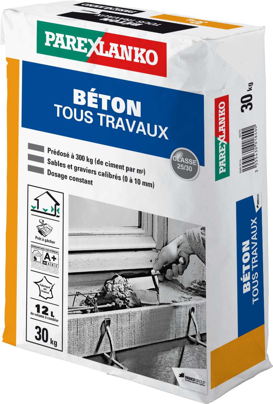 Béton tous travaux 30kg - PAREXLANKO