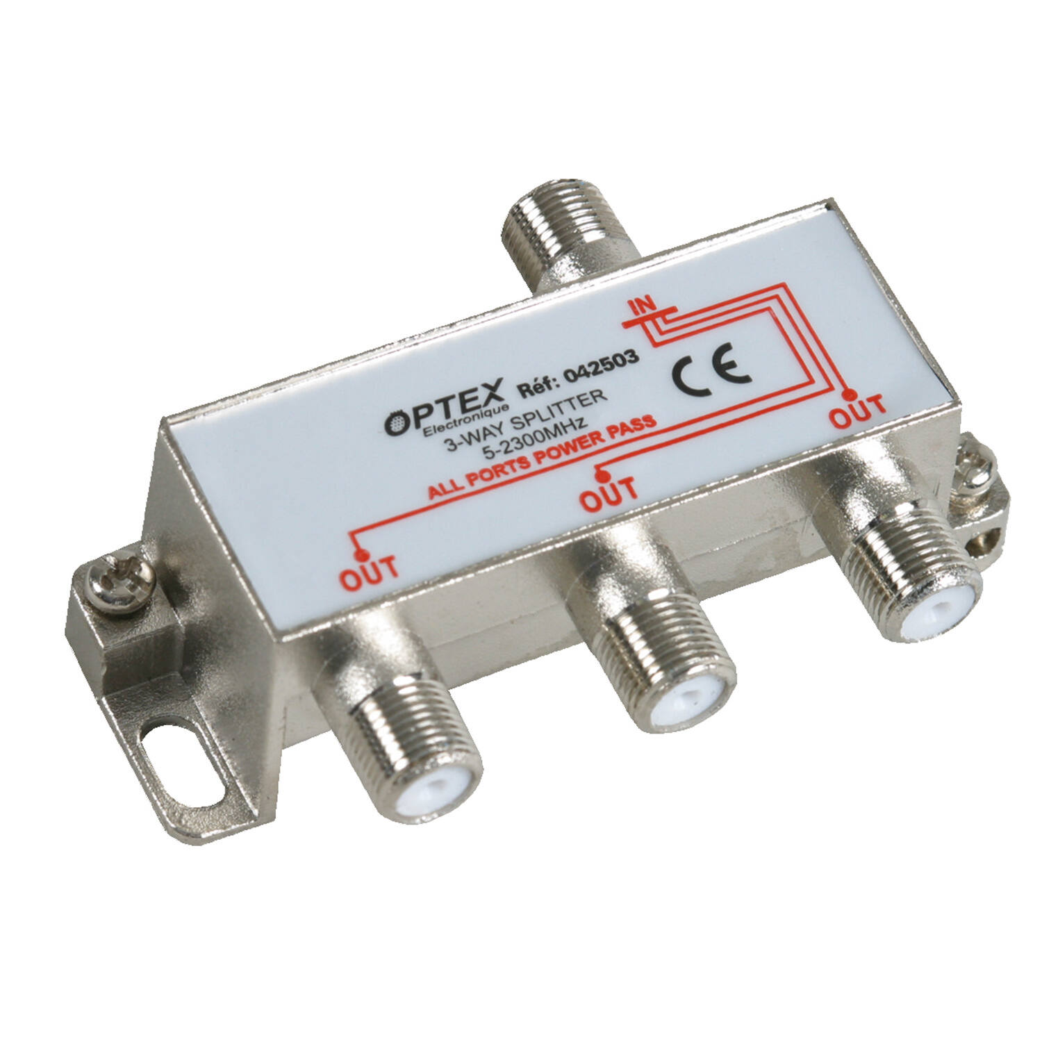 Répartiteur satellite 3 sorties à fiche f - OPTEX