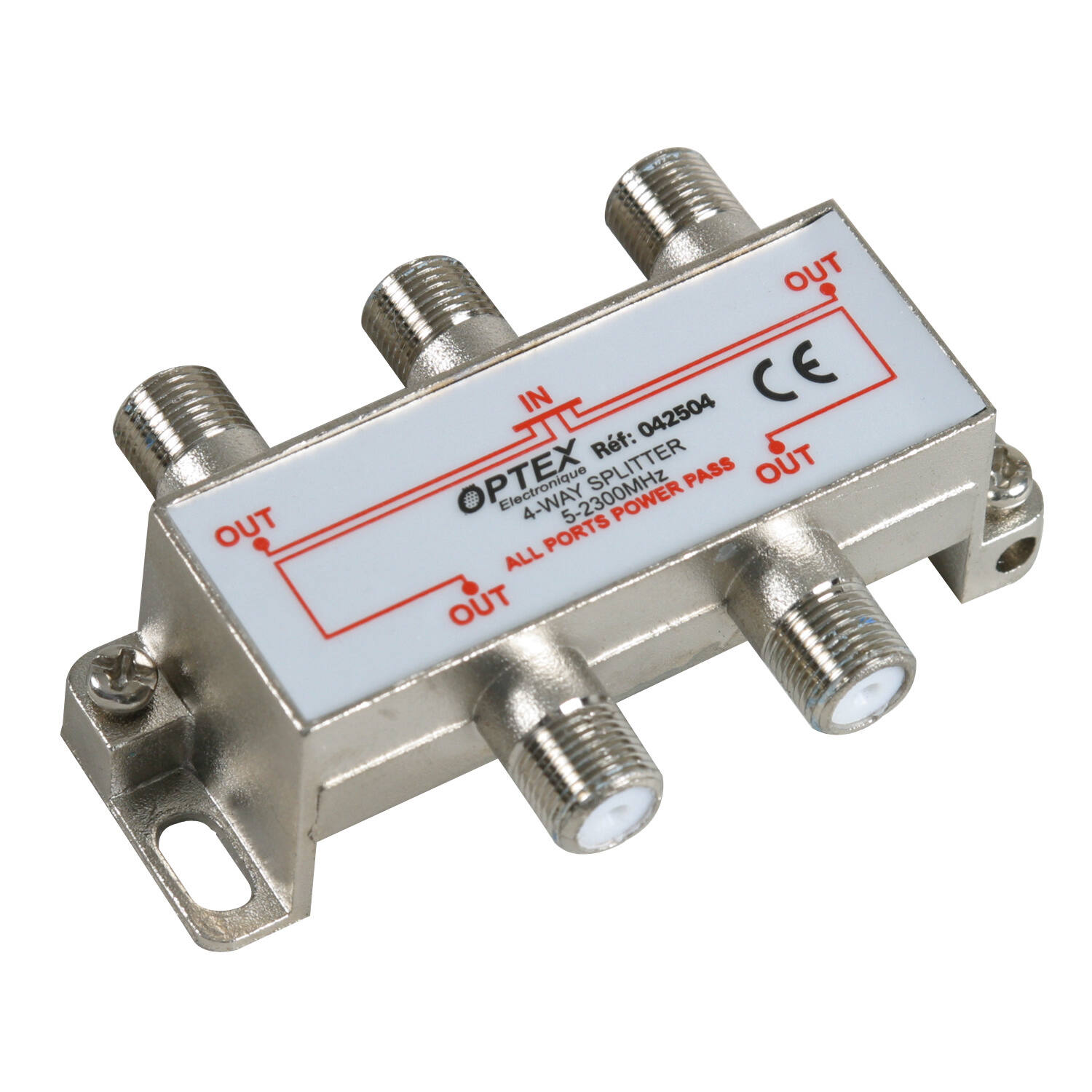 Répartiteur satellite 4 sorties à fiche f - OPTEX