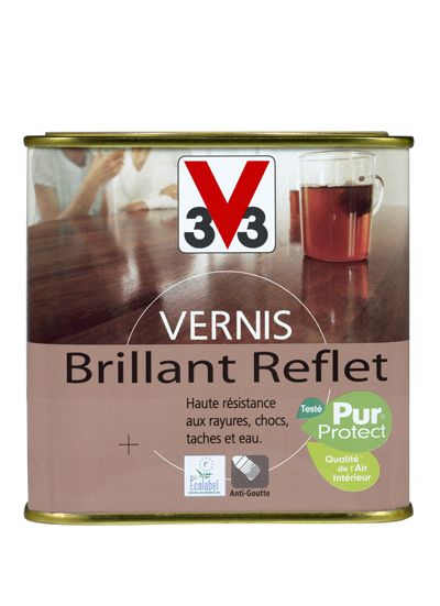 Vernis intérieur brillant reflet 0.5L - Chêne rustique - V33