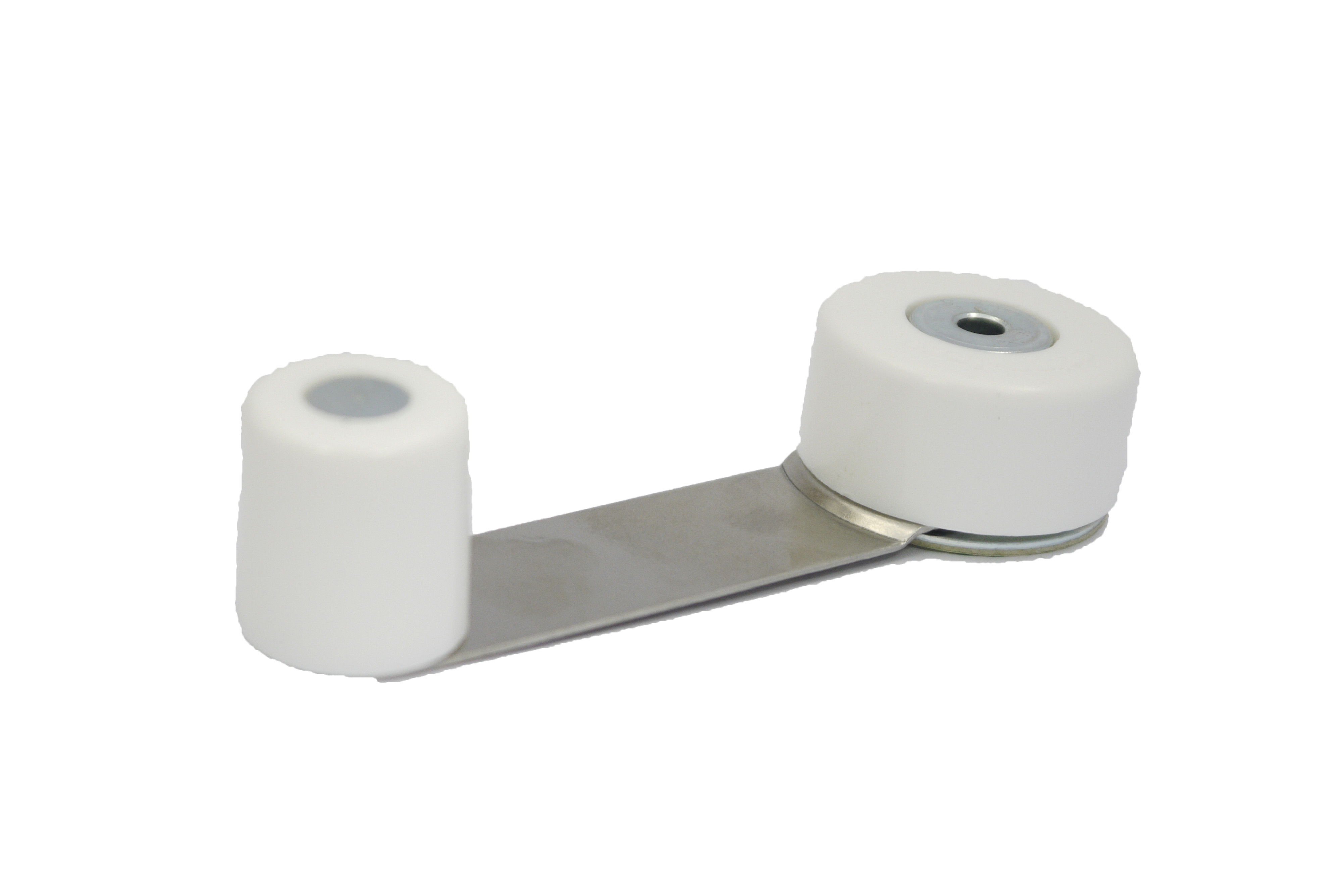 Arrêtoir double fonction blanc/métal