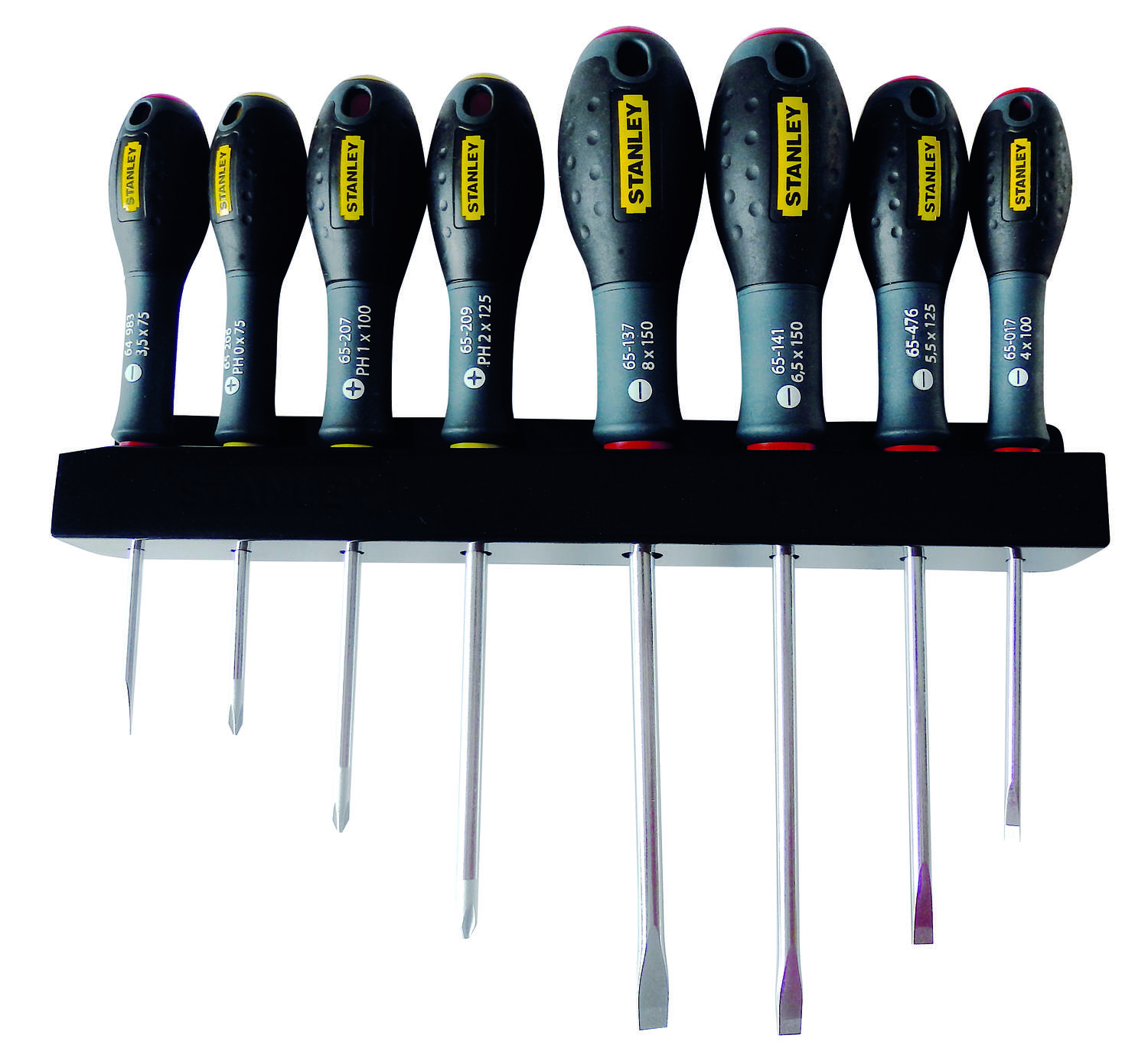 Tournevis électricien + mécanicien + phillips, jeu de 8 pcs - STANLEY FATMAX