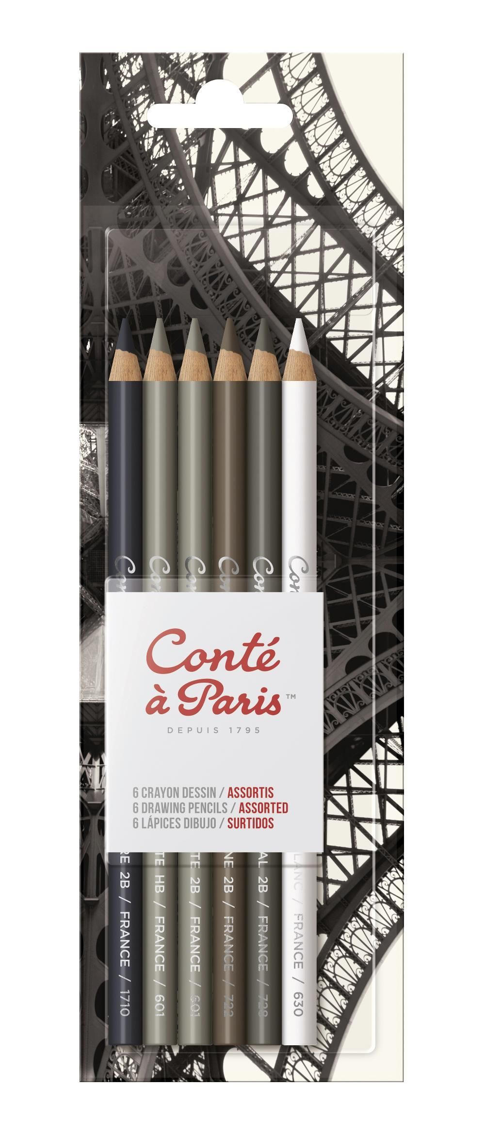 6 crayons « Dessin assortis » - CONTE A PARIS