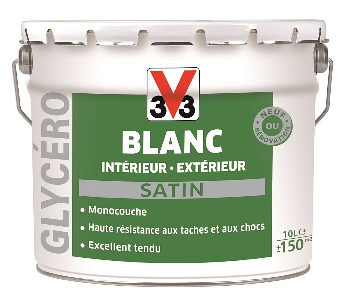 Peinture Glycero INTERIEUR EXTERIEUR - Satin - 10 L