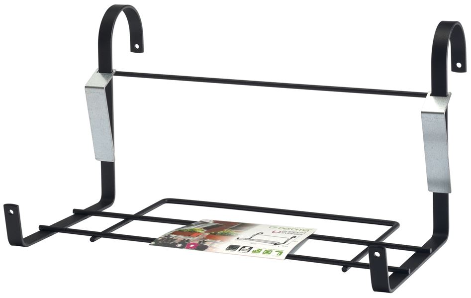 Support balconnière 36cm noir