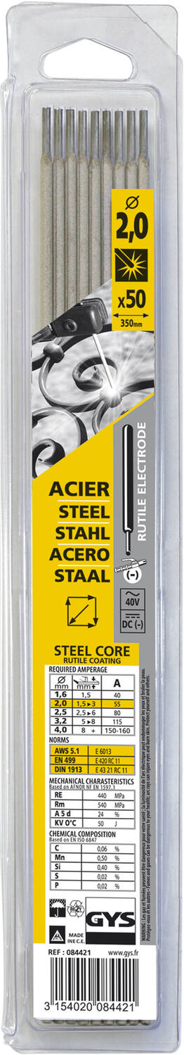 50 électrodes acier 2