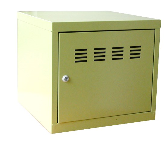 Cube modulable à porte en métal anis - SNOR PIERRE HENRY