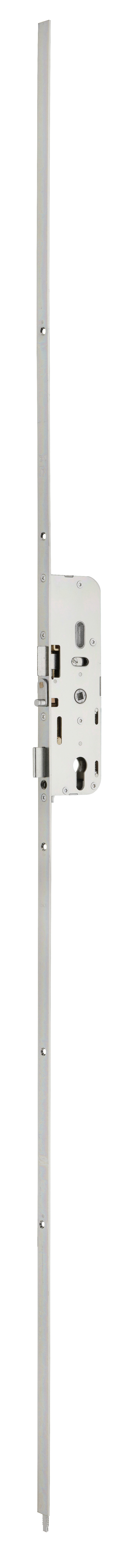 Serrure à encastrer Trimatic + 2 prolongateurs 423mm avec 1 galet - têtière 18mm - FERCO