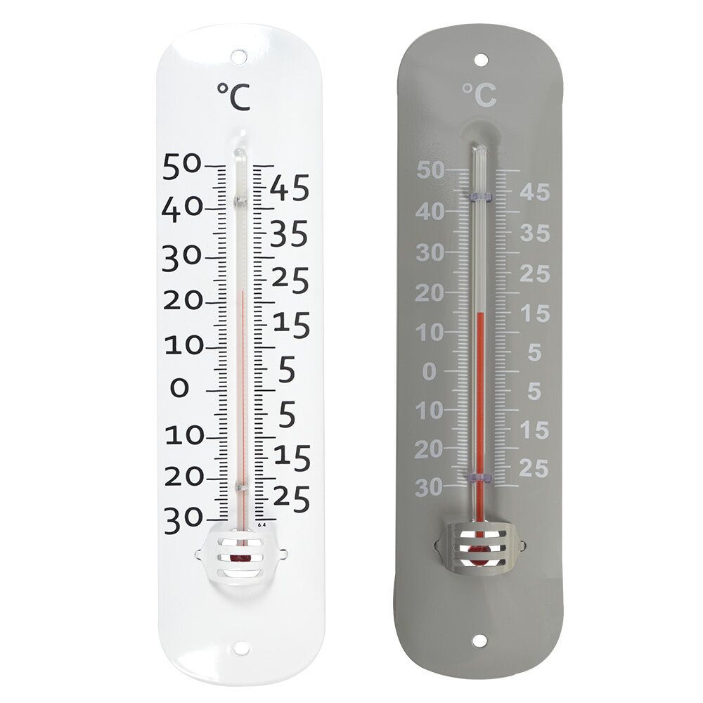 thermomètre métal coloré 19 cm - STIL