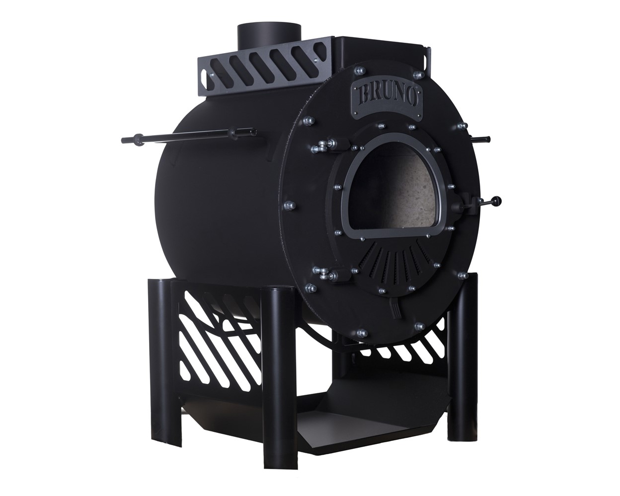 Poêle à bois  techno 15 kw avec échangeur d' eau - BRUNO