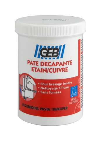 Pâte décapante étain/cuivre pour soudure pot 150 ml - GEB