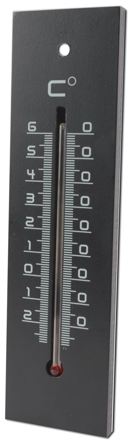 Thermomètre bois noir 22 cm - STIL