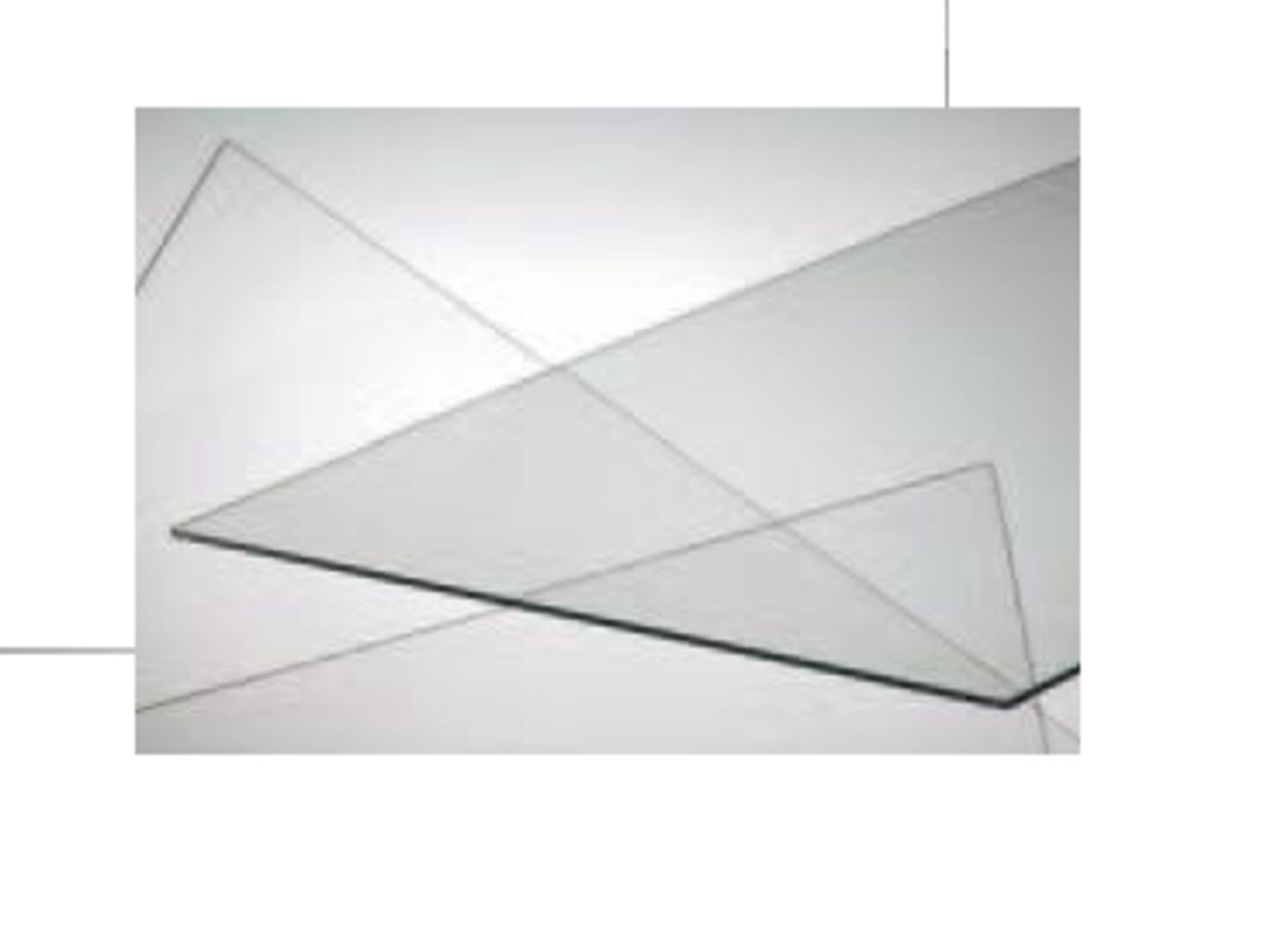 Lisse transparent petite gamme 50 x 50 cm +/- 4mm