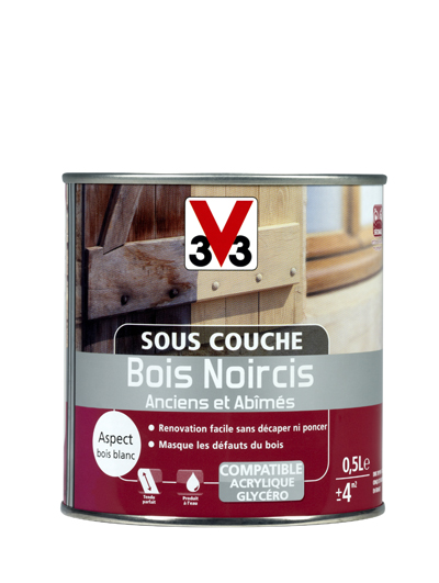 Sous-couche bois noircis anciens et abîmés 0.5L - V33