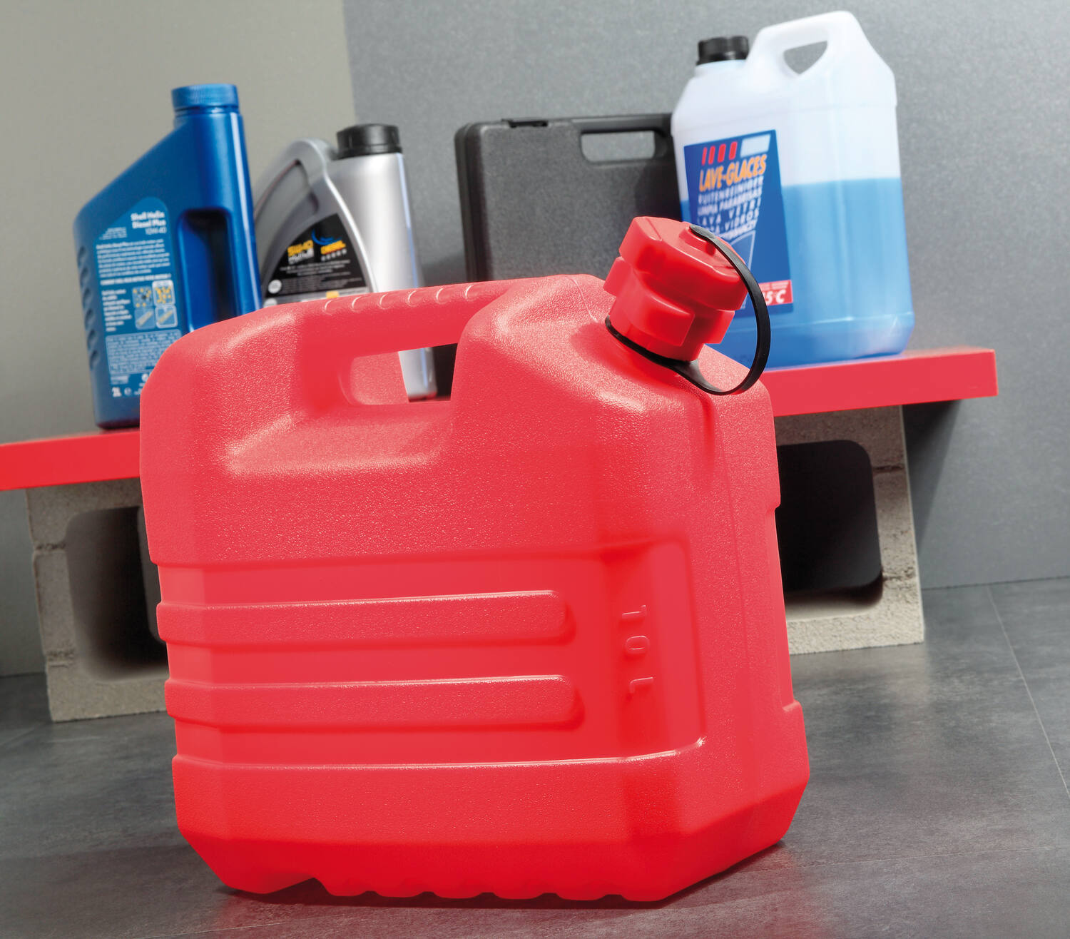 Jerrican hydrocarbure plastique 10L - EDA PLASTIQUES