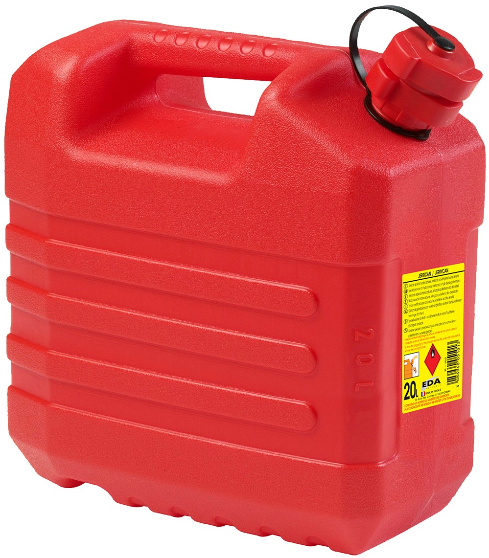 Jerrican hydrocarbure plastique 20L - EDA PLASTIQUES