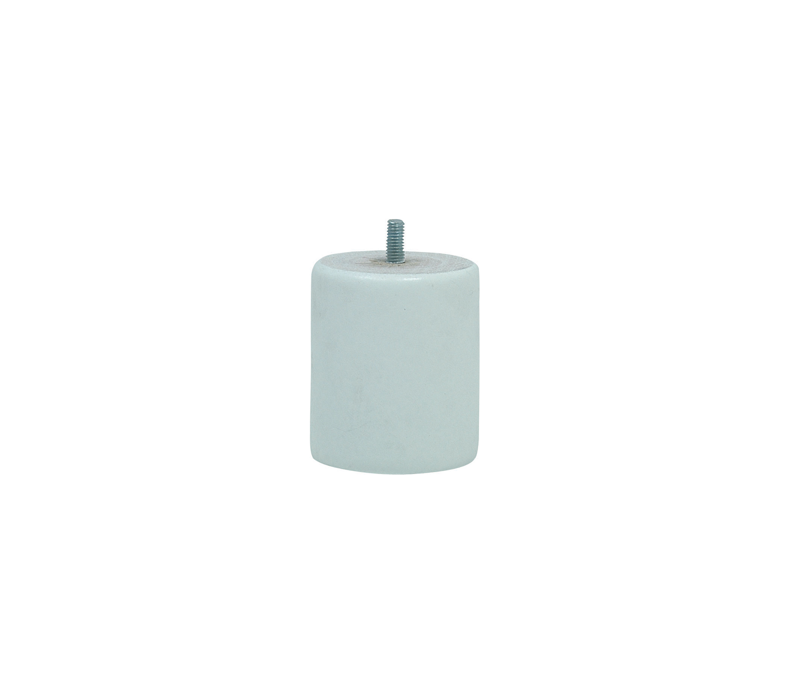 Pied de lit cylindrique blanc H.80 Ø68 mm - EVOLUDIS