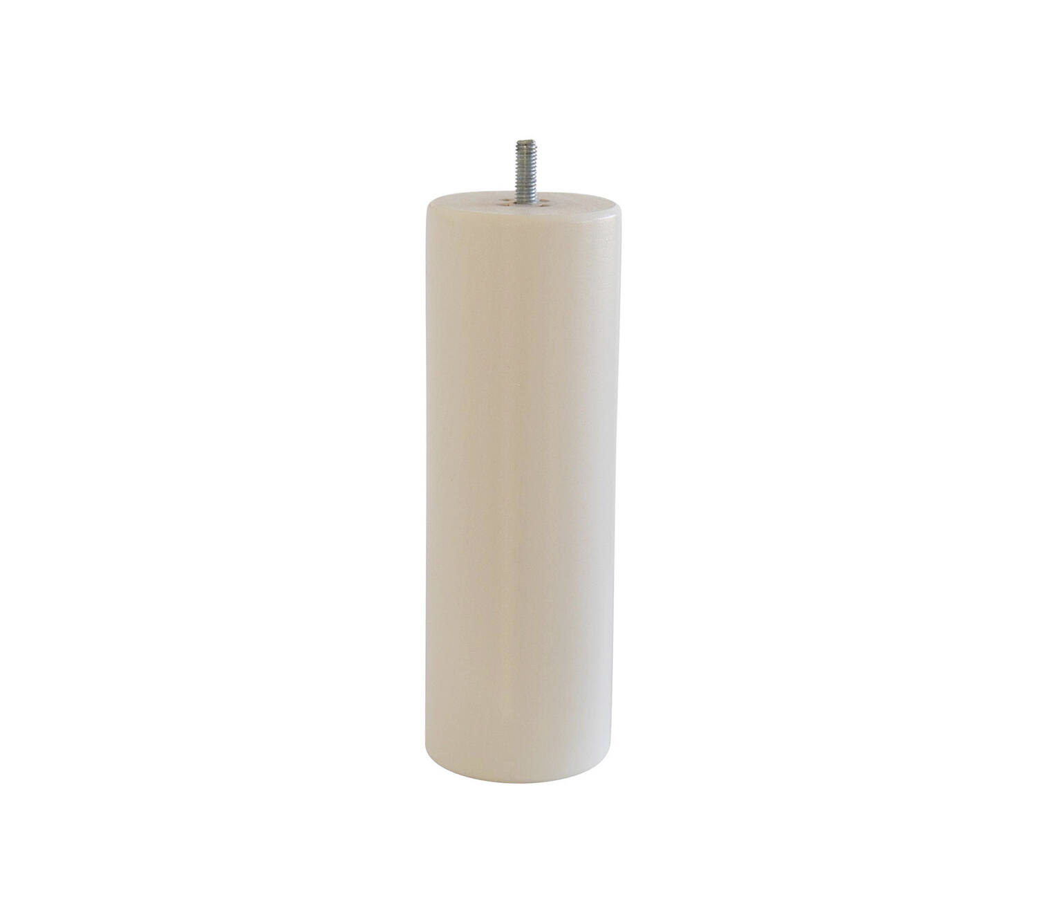 Pied de lit cylindrique blanc H.200 Ø68 mm - EVOLUDIS