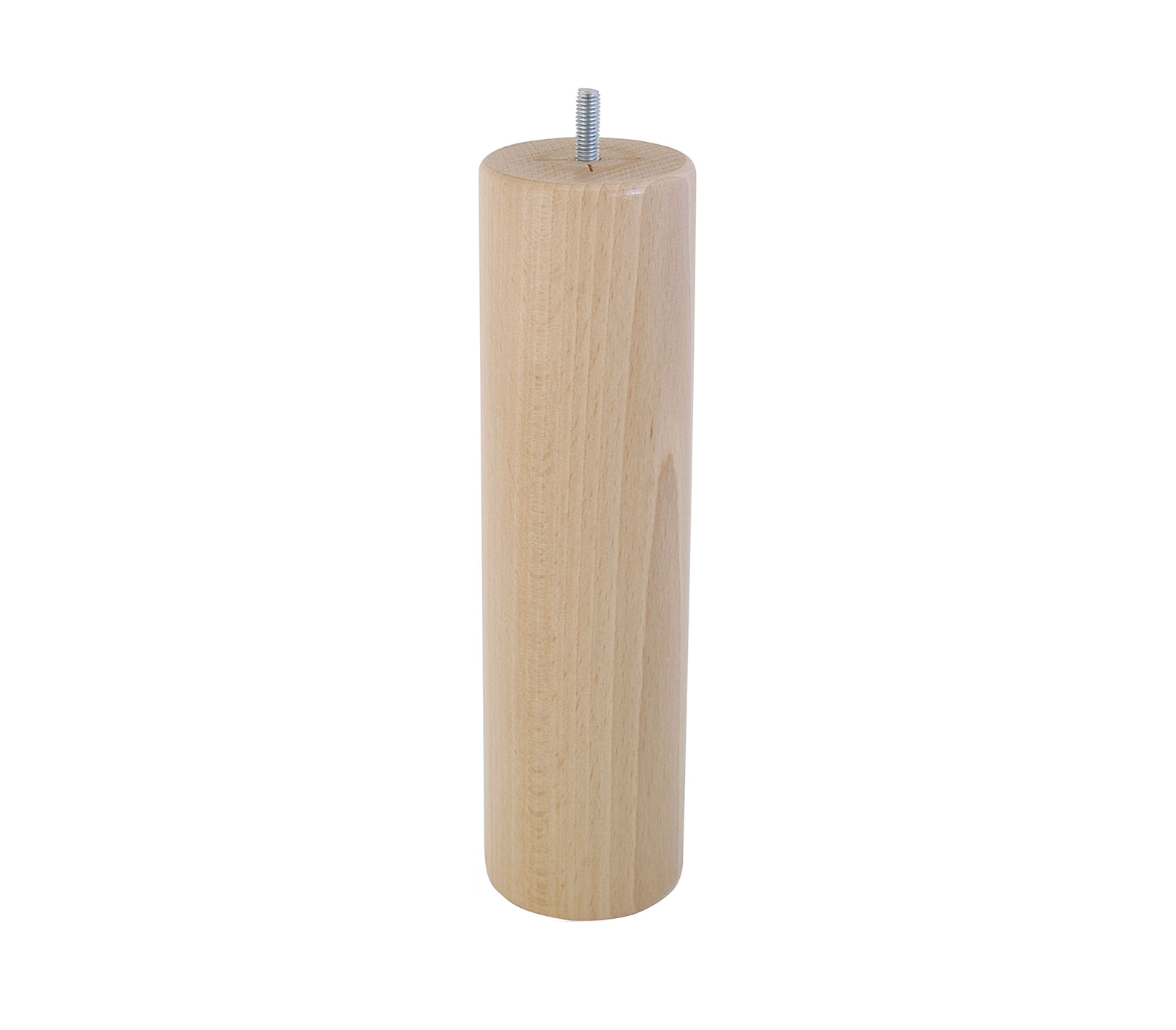 Pied de lit cylindrique verni naturel H.250 Ø68 mm - EVOLUDIS