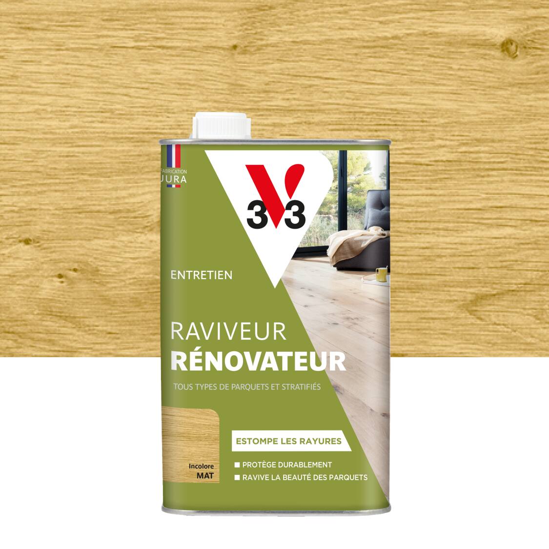 polish rénovateur parquets & stratifiés incolore mat 1 l - V33
