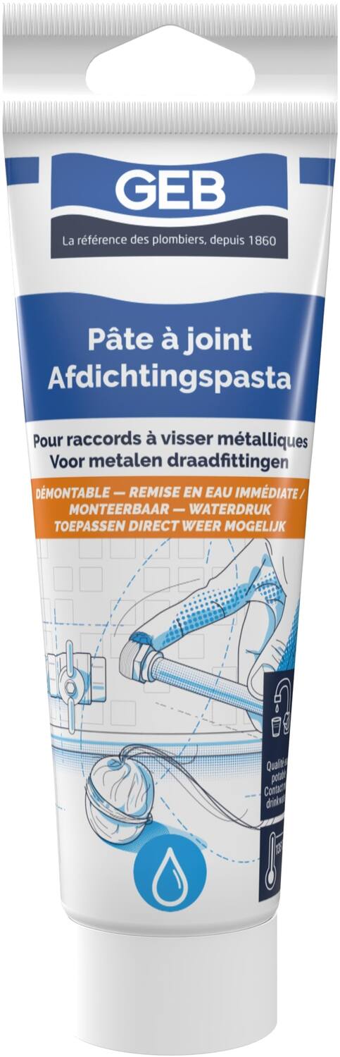 Pâte à joint eau potable 125ml - GEB