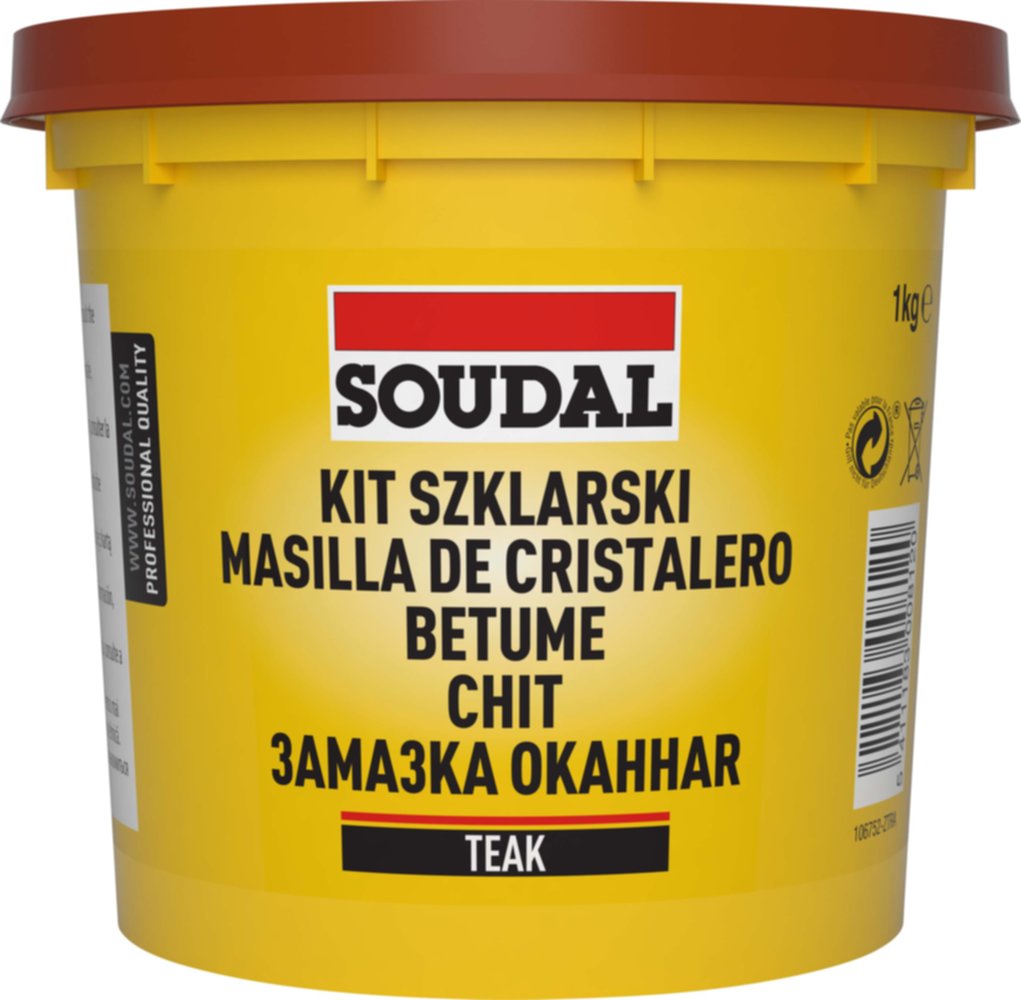Mastic vitrier acajou 1kg