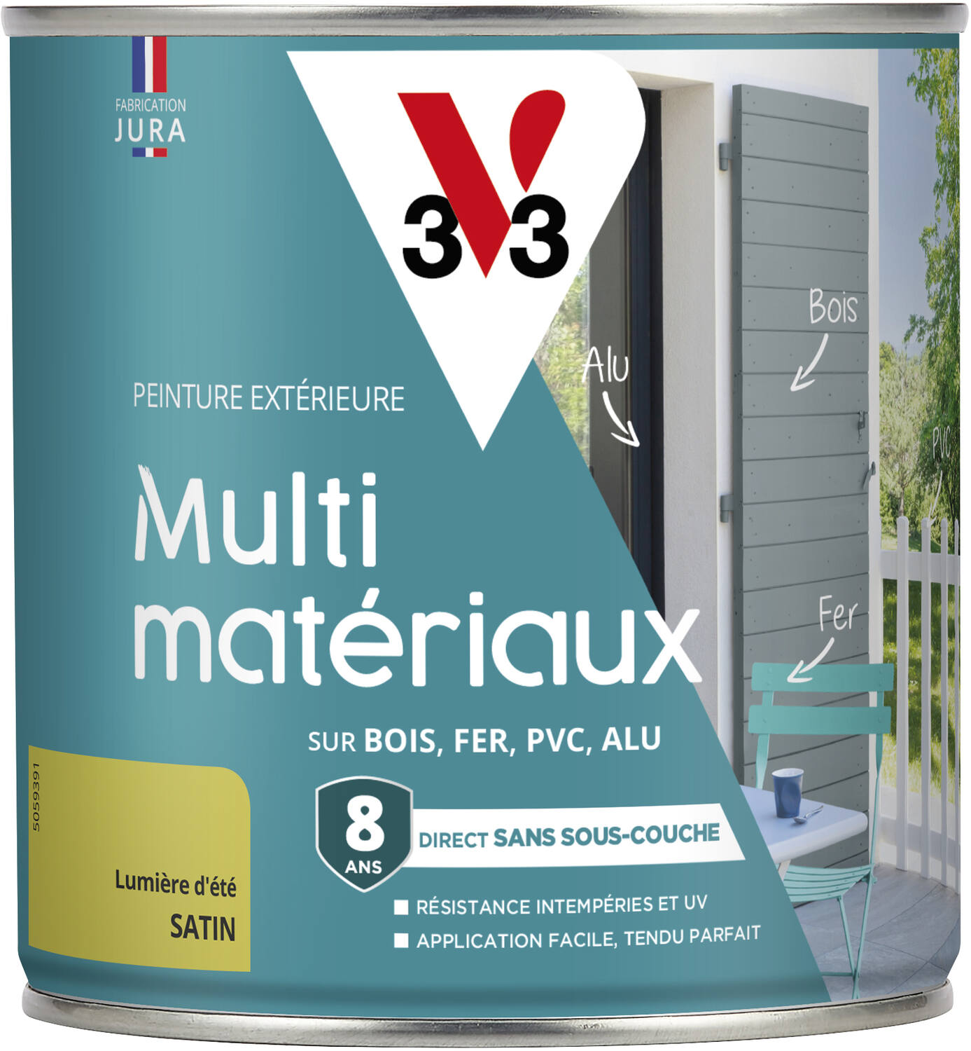 Peinture multi-supports direct protect satin 0.5L lumière d’eté - V33