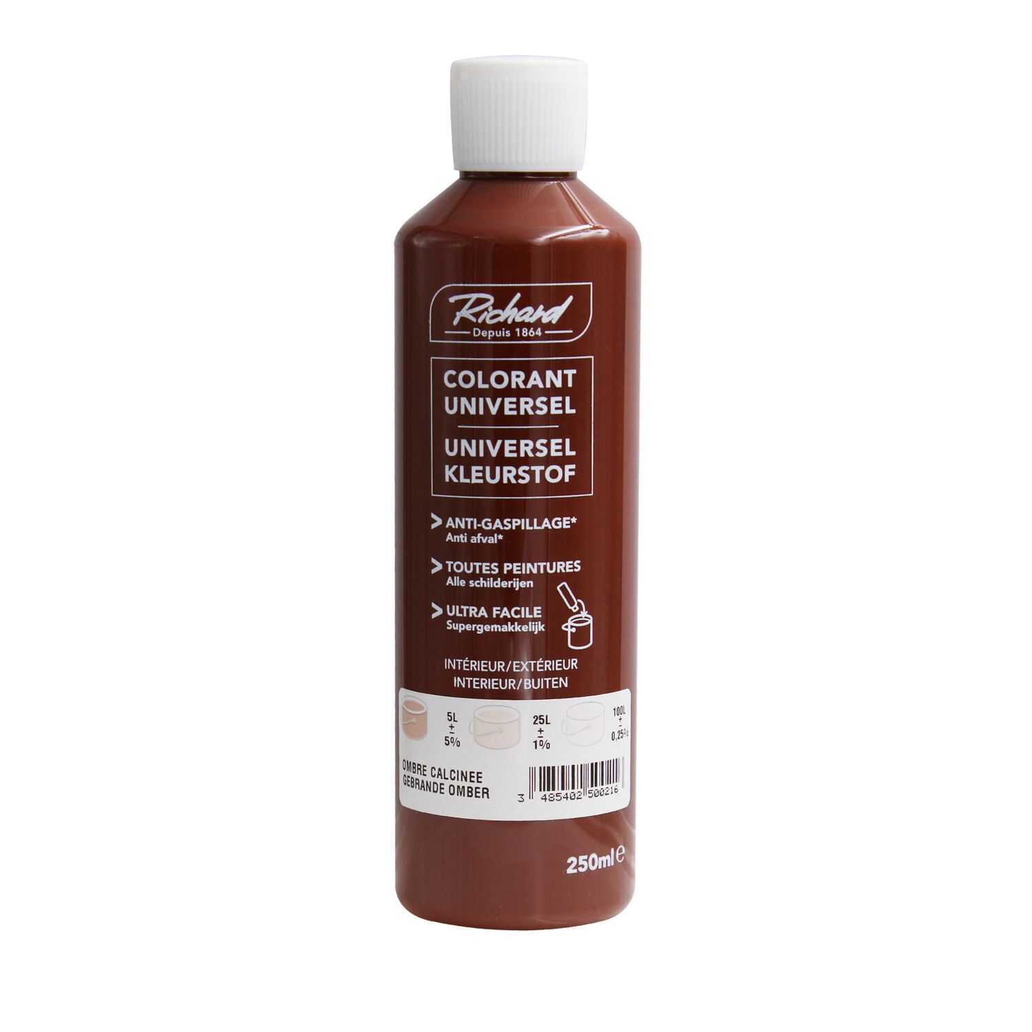 Colorant universel pour peinture ombre calcinée 250ml