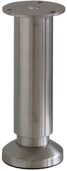 Pied de meuble réglable inox H.150/165 Ø58 mm - BAR PLUS