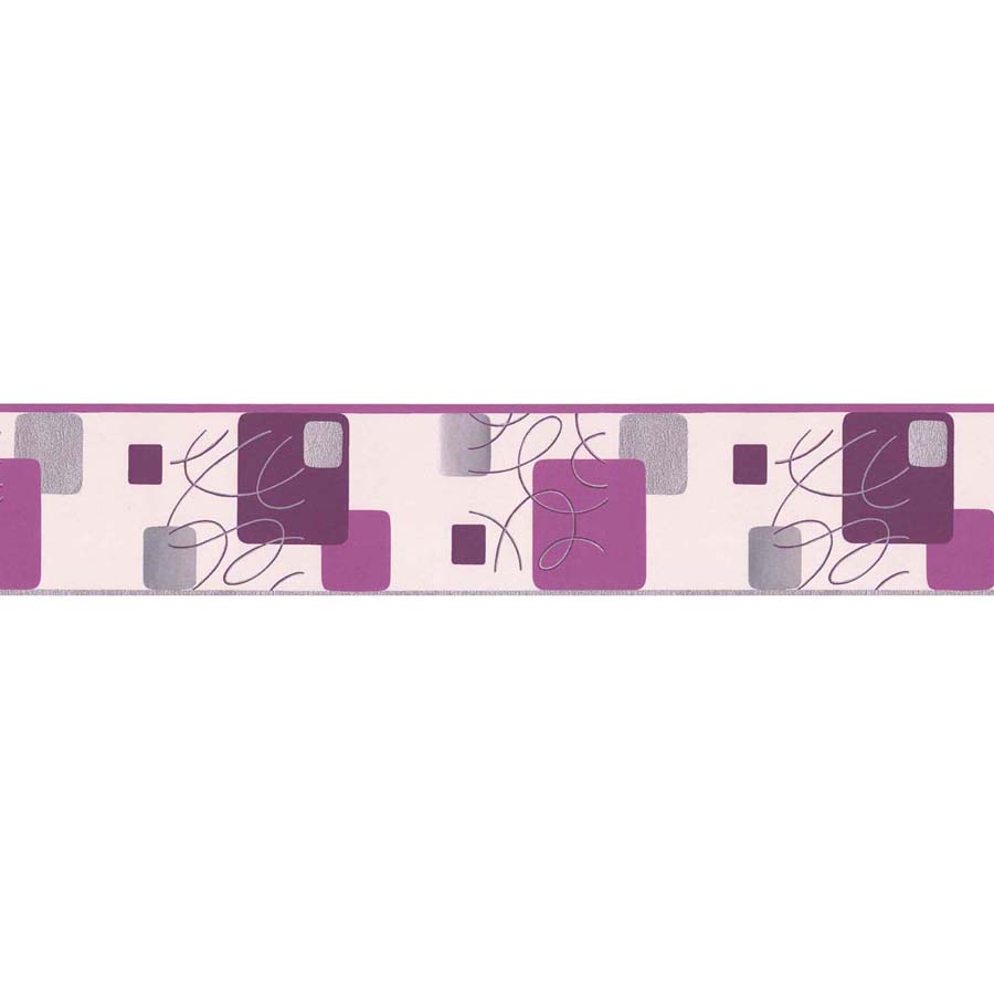 frise papier peint ellipse mauve - LUTECE PP