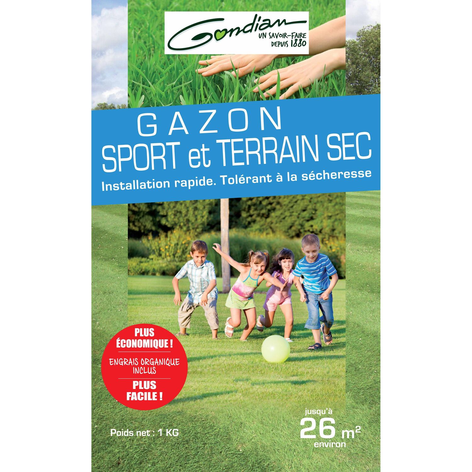 Gazon sport et terrain sec  1 kg