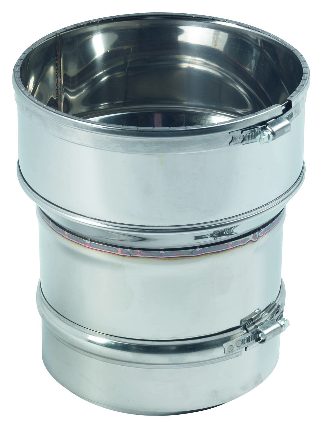 Raccord inox poêle flexible 153/186 - TEN