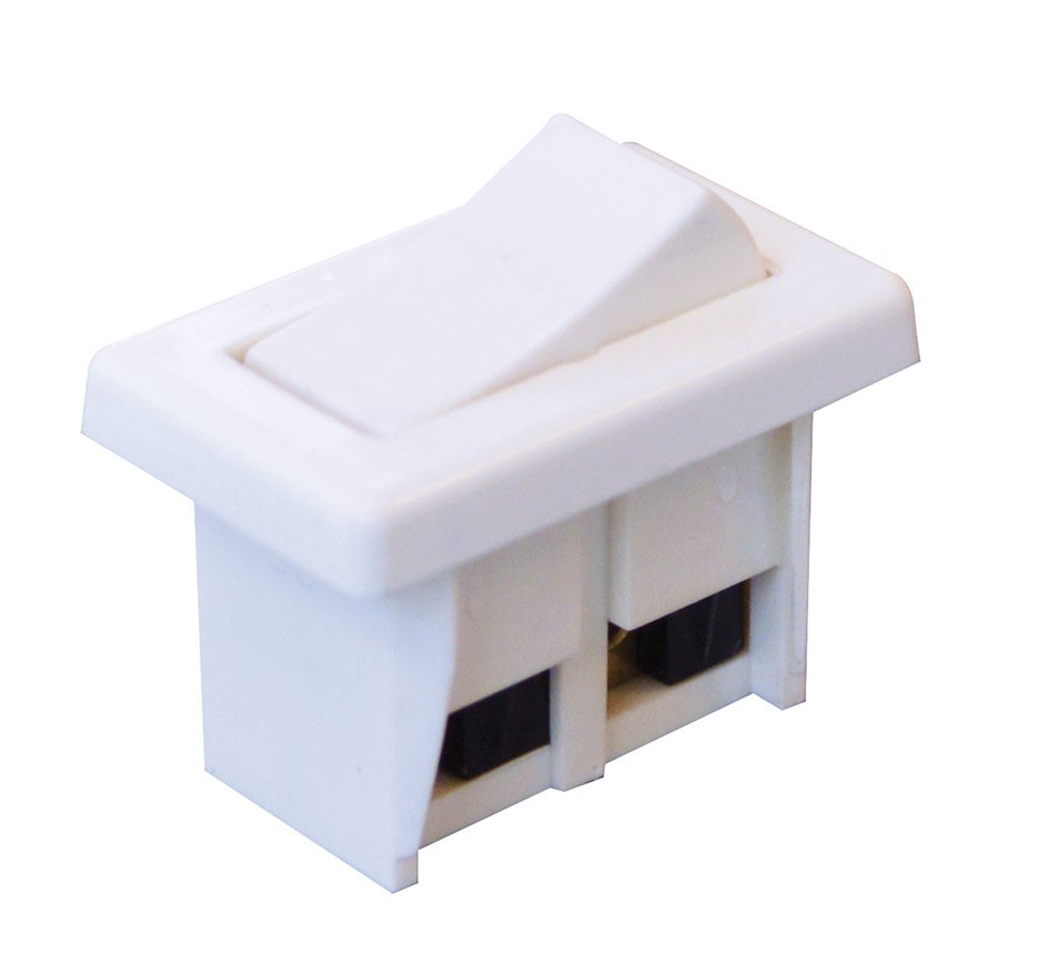 Interrupteur Unipolaire à Encastrer Blanc - TIBELEC