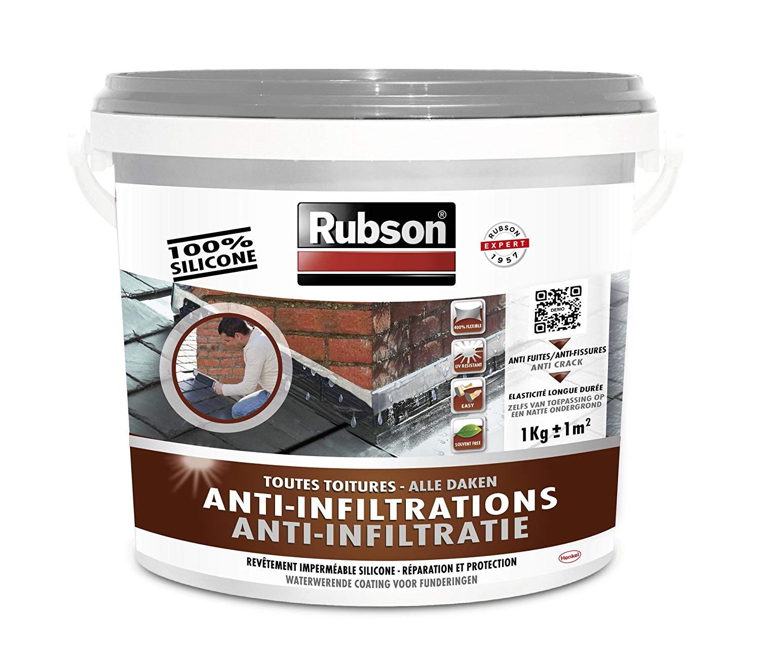 RUBSON Toitures Anti-infiltrations Gris 1kg