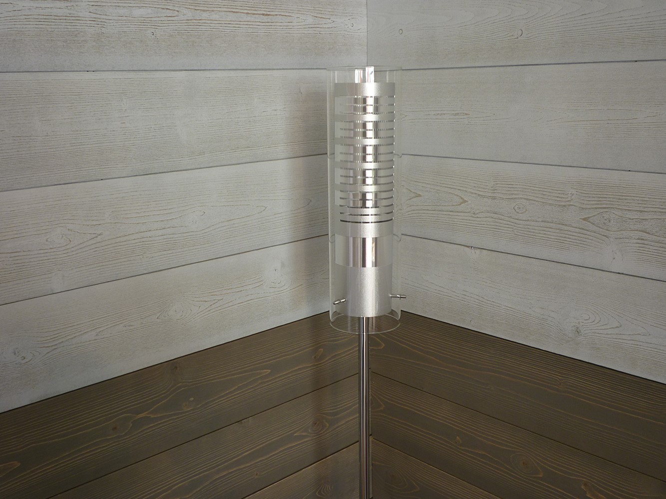 lambris sapin brossé, gris vieilli