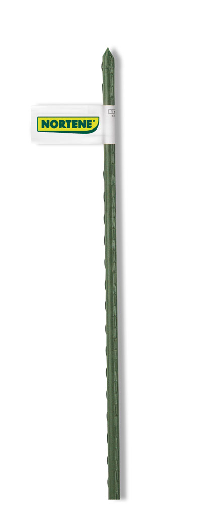 Tuteur acier plastifié vert Ø 11mmx1,20m - INTERMAS