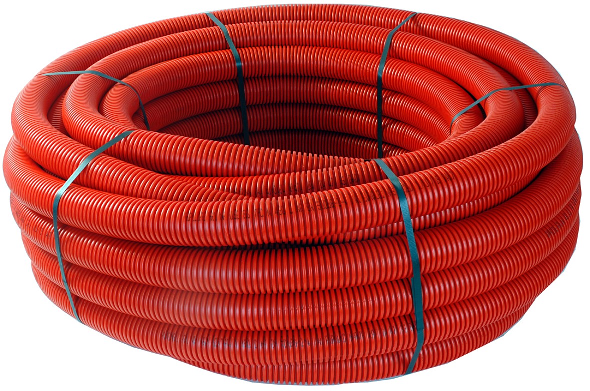Gaine tpc rouge Ø90 de 25m
