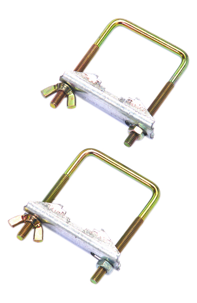 Lot de 2 brides en U diamètre 6mm acier galvanisé - OPTEX