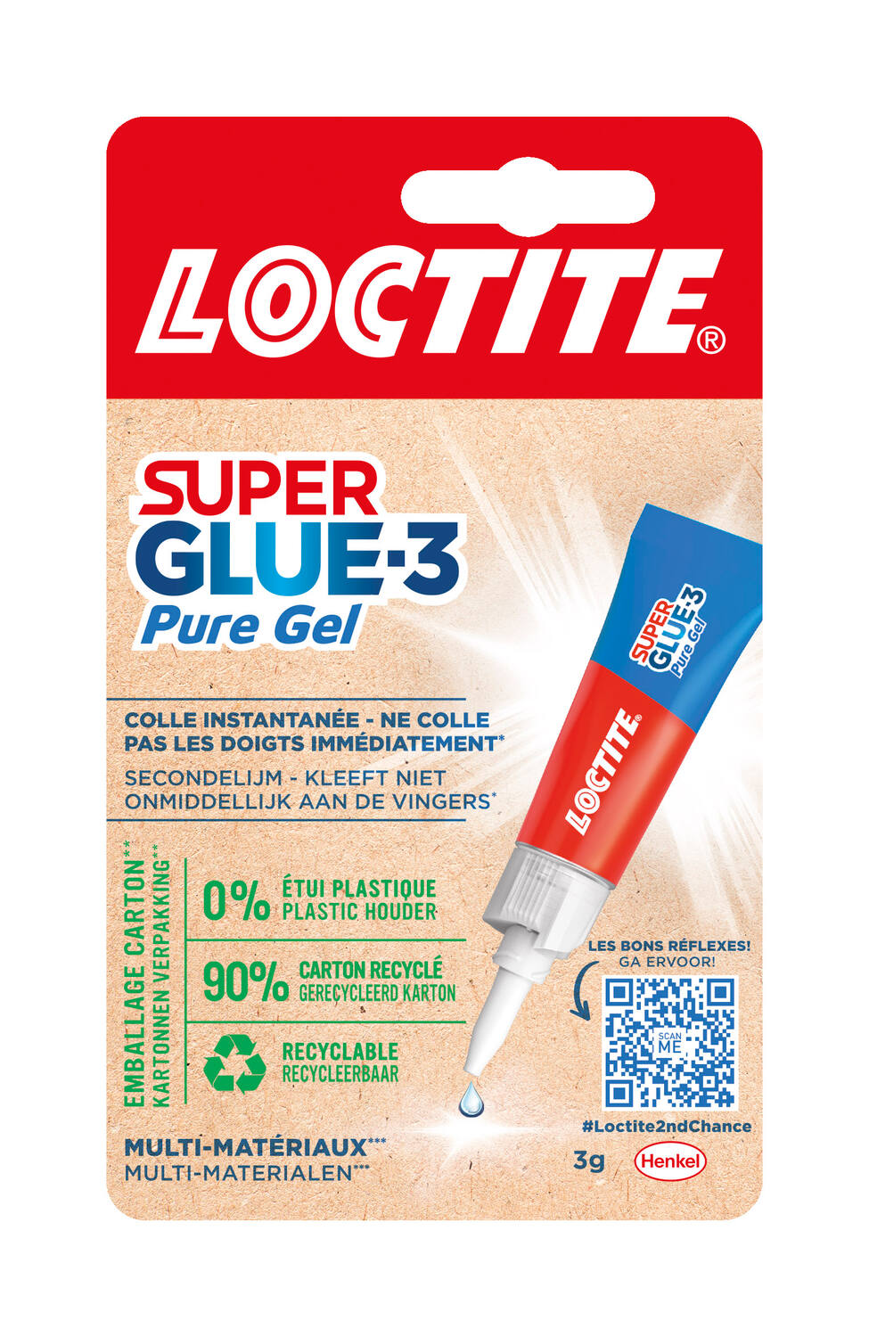 Colle Super Glue-3 Repositionable Gel 3gr - LOCTITE