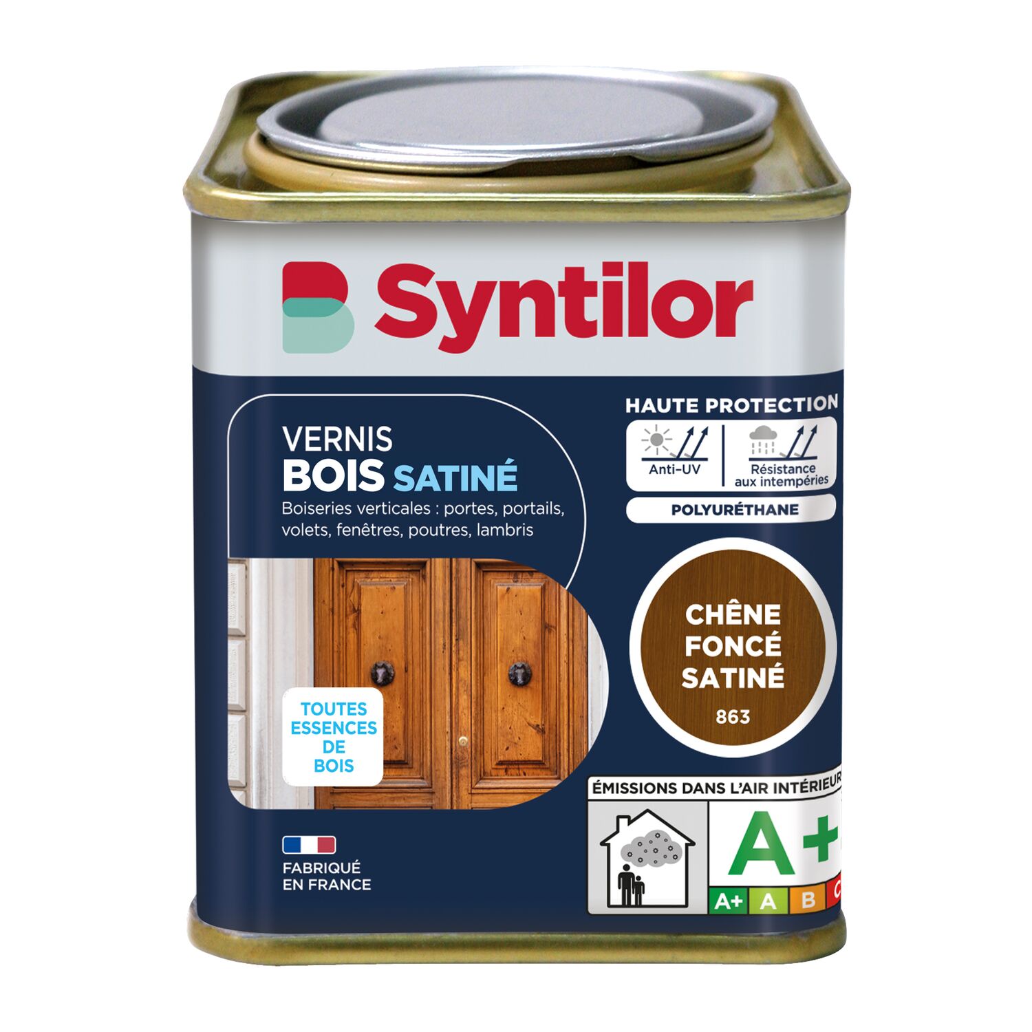 Vernis BSC satiné 0.25L chêne foncé - SYNTILOR