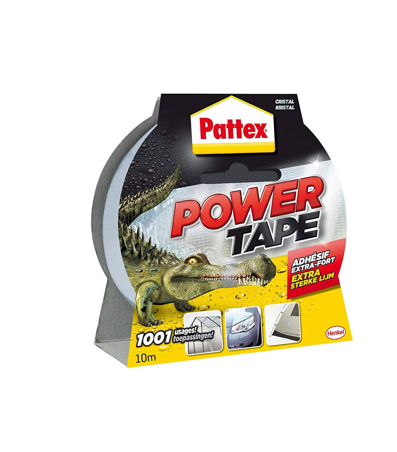 Pattex adhésifs réparation power tape invisible etui 10m - PATTEX
