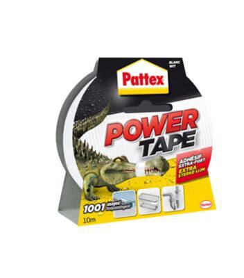 Pattex adhésifs réparation power tape blanc etui 10m - PATTEX