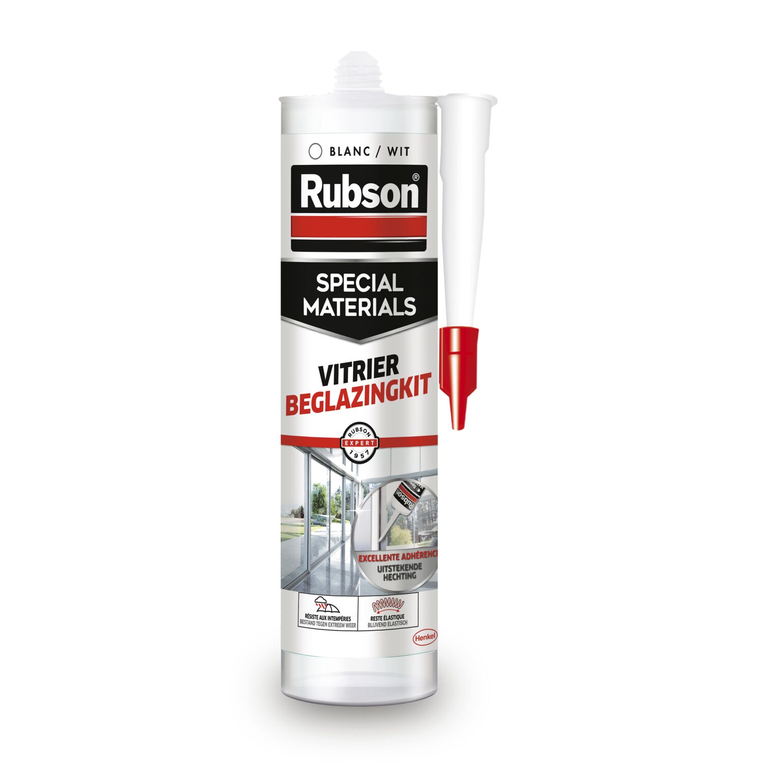 Mastic Blanc Tous Vitrage 280ml - RUBSON